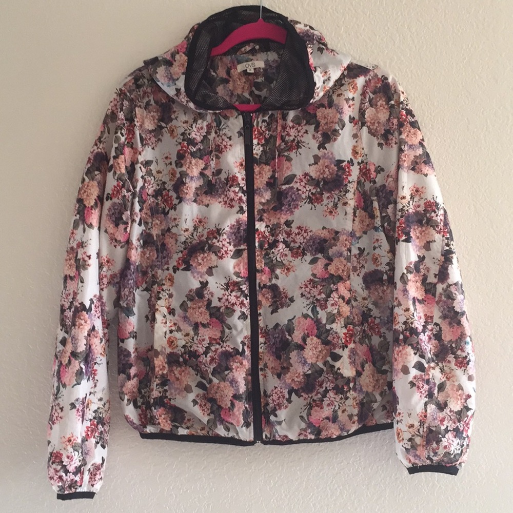 OVS WINDRUNNER FLORAL JACKET